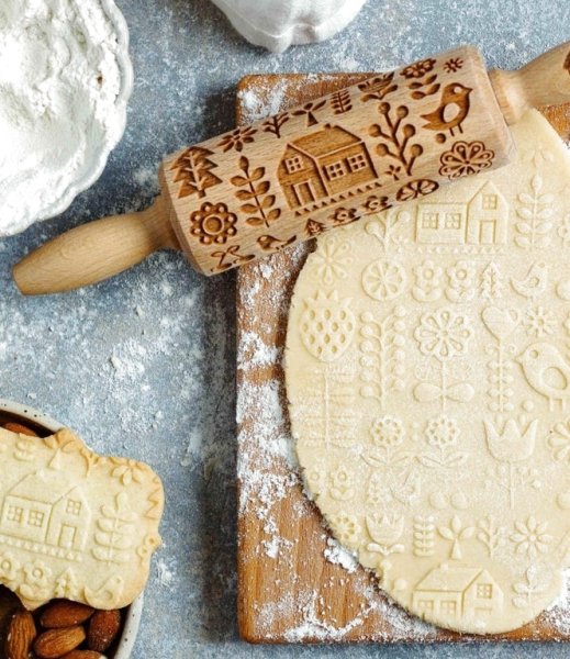 画像1: Scandinavia Folk＜おうち＞/mini Rolling Pin (1)