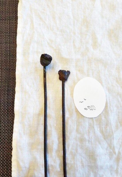 画像2: カモメと波 /焼き印 (2)