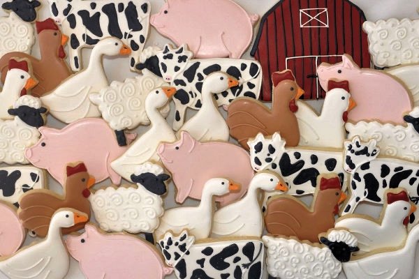 画像3: 農場の動物たち/Farm set＜7種類＞*トラクター/納屋/馬/牛/豚/雄鶏/ひよこ (3)