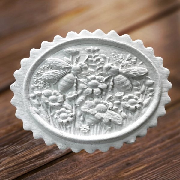 画像1: 蜜蜂とお花畑*springerle cookie stamp (1)