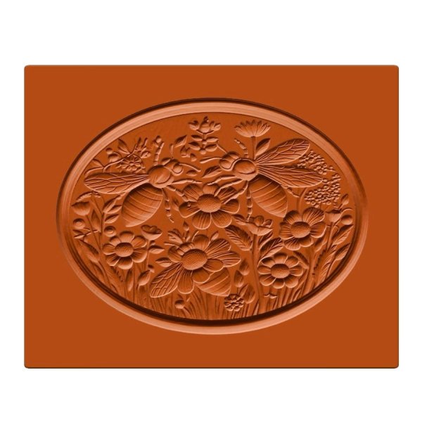 画像2: 蜜蜂とお花畑*springerle cookie stamp (2)