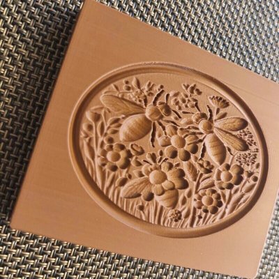 画像3: 蜜蜂とお花畑*springerle cookie stamp