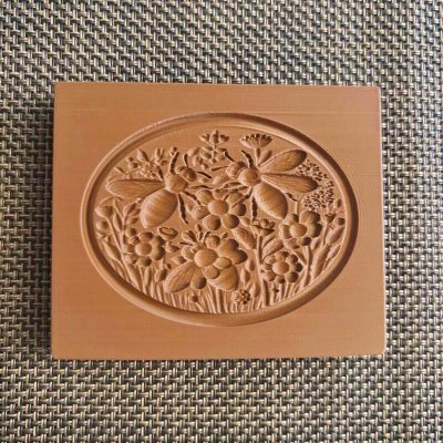 画像2: 蜜蜂とお花畑*springerle cookie stamp