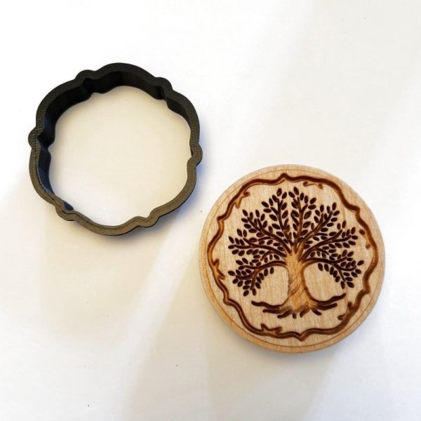 画像2: 木のモチーフ/Tree of Life＋カッター付き*wood cookie mold (2)