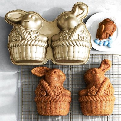 画像2: 【新商品】Bunny in a Basket pan / お花のバスケットとうさぎちゃん