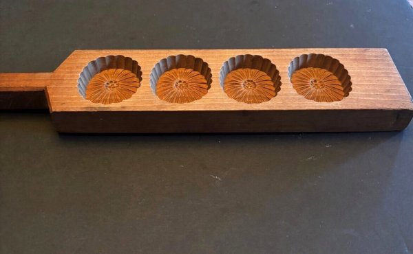 画像3: 菊＜四連＞ /菓子木型. (3)