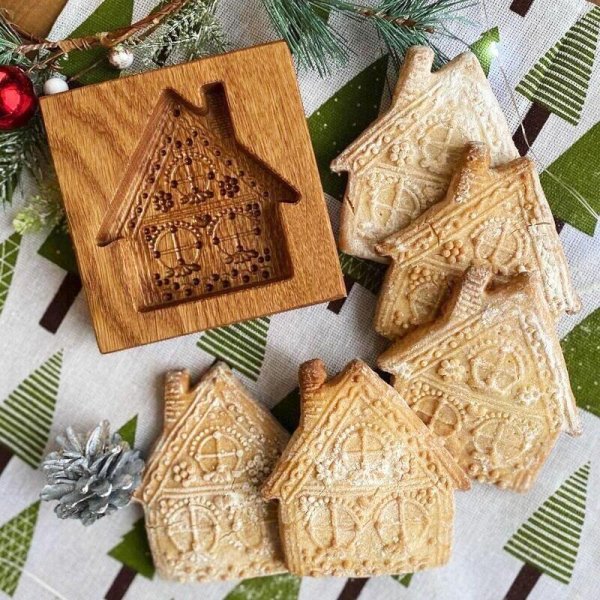 画像1: ジンジャーブレッドハウス/Gingerbread House *cookie mold (1)