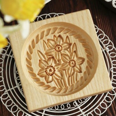 画像3: 水仙*narcissus /wood gingerbread cookie mold