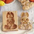 画像1: うさぎちゃん*Rabbit /wood gingerbread cookie mold (1)
