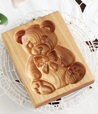 画像2: くまちゃん*Bear/wood gingerbread cookie mold