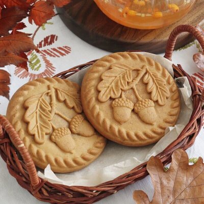 画像2: どんぐり*Acorn /wood gingerbread cookie mold