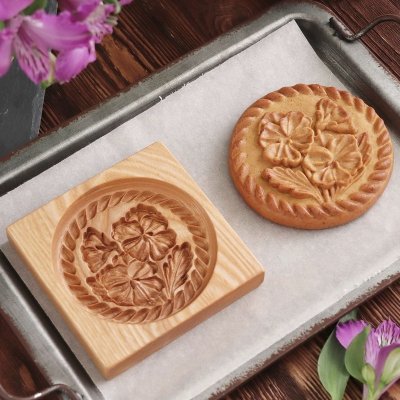 画像2: ビオラ*viola /wood gingerbread cookie mold