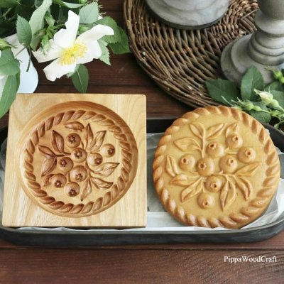 画像3: ブルーベリー*blueberry /wood gingerbread cookie mold