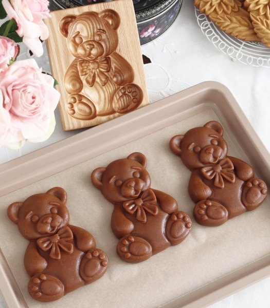 画像3: くまちゃん*Bear/wood gingerbread cookie mold (3)