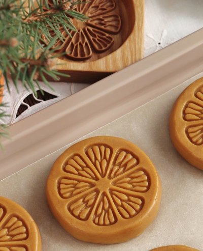 画像2: オレンジ*Orange /wood gingerbread cookie mold