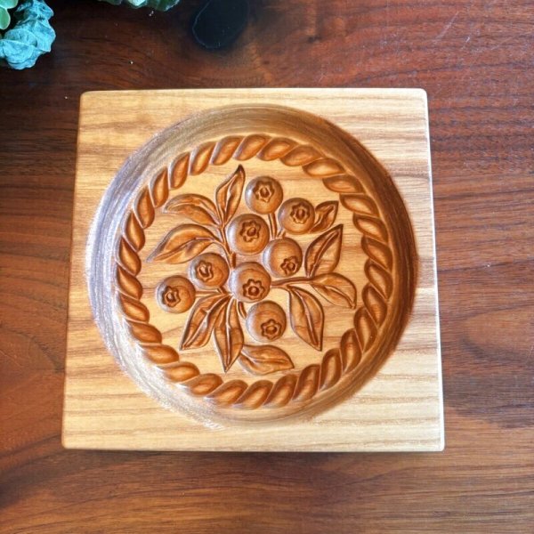 画像3: ブルーベリー*blueberry /wood gingerbread cookie mold (3)