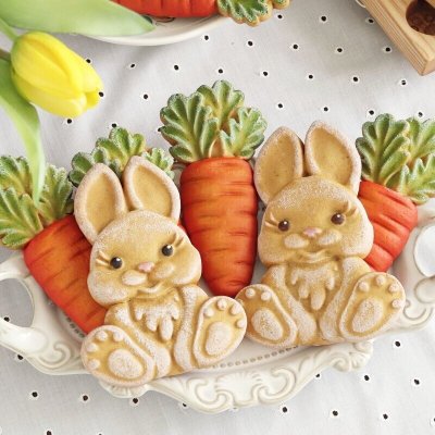 画像3: うさぎちゃん*Rabbit /wood gingerbread cookie mold
