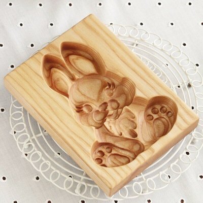 画像2: うさぎちゃん*Rabbit /wood gingerbread cookie mold