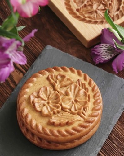 画像1: ビオラ*viola /wood gingerbread cookie mold