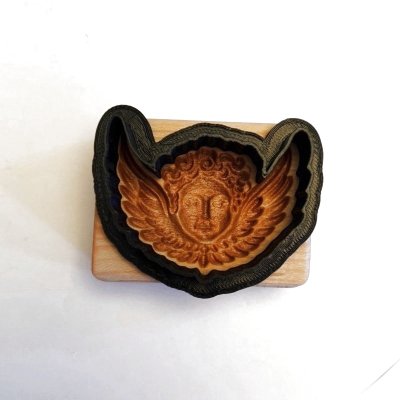画像3: 天使の肖像 /Cherub＋カッター付き*wood cookie mold 