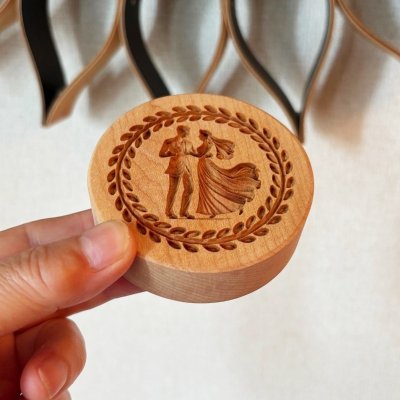 画像2: 【送料無料】Wedding Dance /ウエディング ダンス*wood cookie mold 