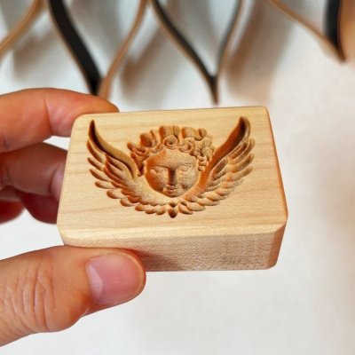 画像2: 天使の肖像 /Cherub＋カッター付き*wood cookie mold 