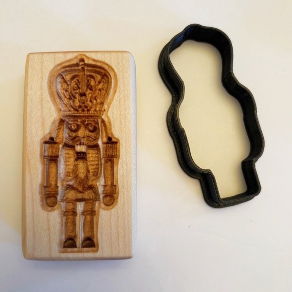 画像2: 【送料無料】くるみ割り人形 /Nutcracker＋カッター付き*wood cookie mold  (2)