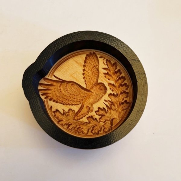 画像2: 【送料無料】ふくろう /Flying Owl＋カッター付き*wood cookie mold  (2)