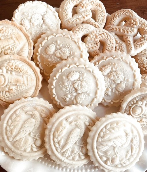 画像2: Floral Pretzel/プレッツェル＋カッター付き*wood cookie mold【送料無料】 (2)