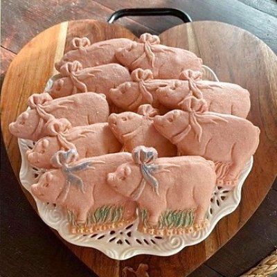 画像3: 【送料無料】豚ちゃん/ Pig＋カッター付き*wood cookie mold 