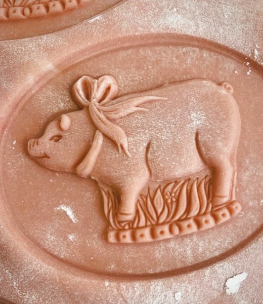 画像1: 【送料無料】豚ちゃん/ Pig＋カッター付き*wood cookie mold  (1)