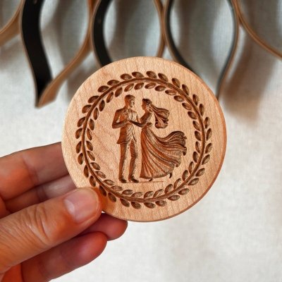 画像1: 【送料無料】Wedding Dance /ウエディング ダンス*wood cookie mold 