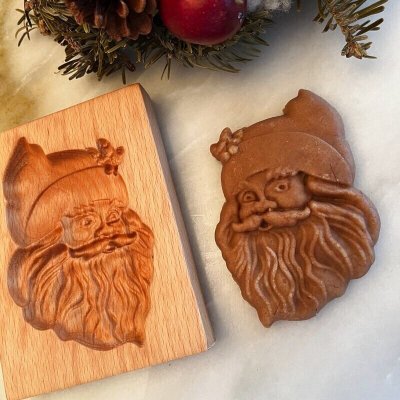 画像2: サンタクロース/wood cookie mold