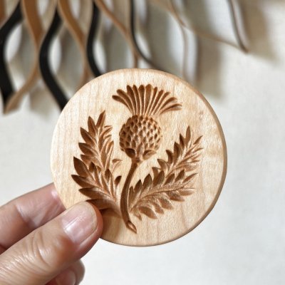 画像1: アザミ/Scottish Thistle*wood cookie mold