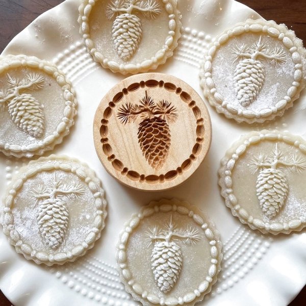 画像1: 松ぼっくり/Pine Cone*wood cookie mold (1)