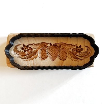 画像2: ストロベリー/Strawberry Finger＋カッター付き*wood cookie mold【送料無料】