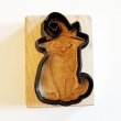 画像2: Halloween Kitty/ハロウィンキャット＋カッター付き*wood cookie mold【送料無料】 (2)