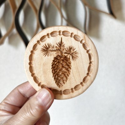 画像1: 松ぼっくり/Pine Cone*wood cookie mold