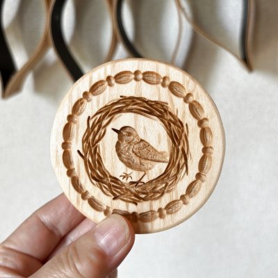 画像1: 鳥の巣/Birds Nest*wood cookie mold