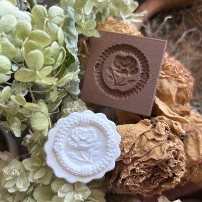 画像2: 小さな薔薇/ springerle cookie stamp