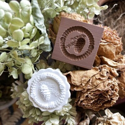 画像3: mini 松ぼっくり/ springerle cookie stamp