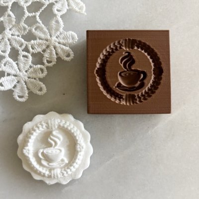 画像1: mini お茶の時間 /springerle cookie stamp