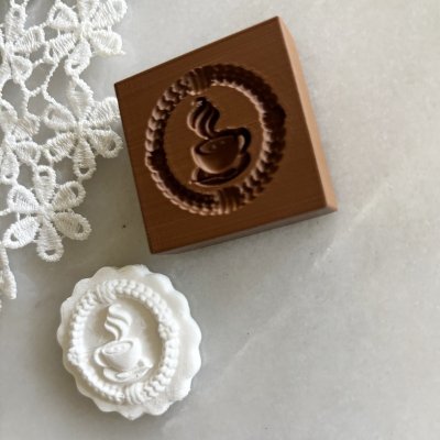 画像2: mini お茶の時間 /springerle cookie stamp