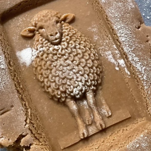 画像2: ひつじ/baa baa sheep＋カッター付き*wood cookie mold【送料無料】 (2)
