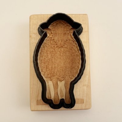 画像3: ひつじ/baa baa sheep＋カッター付き*wood cookie mold【送料無料】