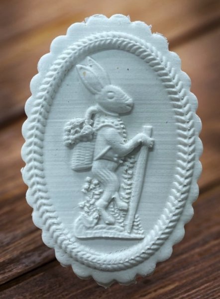画像1: Easter bunny/イースターバニー *springerle cookie stamp (1)