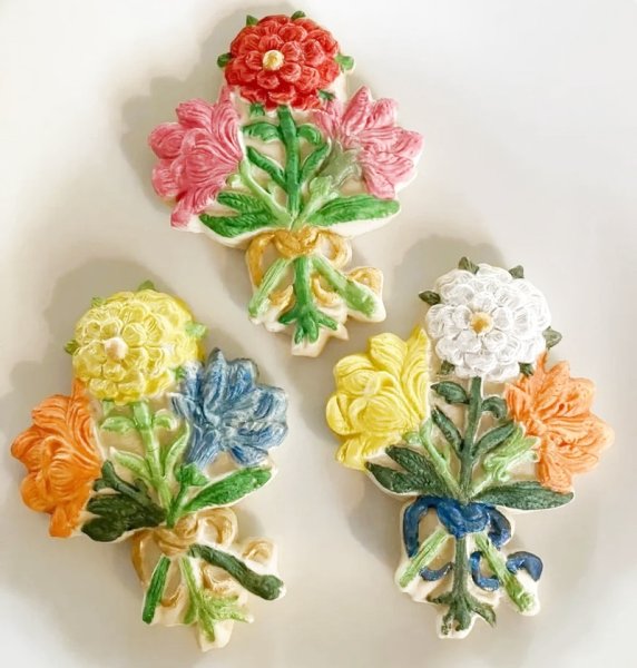 画像2: ★☆送料無料☆★ 3 Blooms / 花束+カッター付き/cookie mould (2)