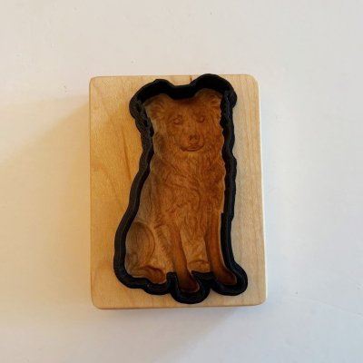 画像3: ボーダーコリー/Border Collie＋カッター付き*wood cookie mold【送料無料】