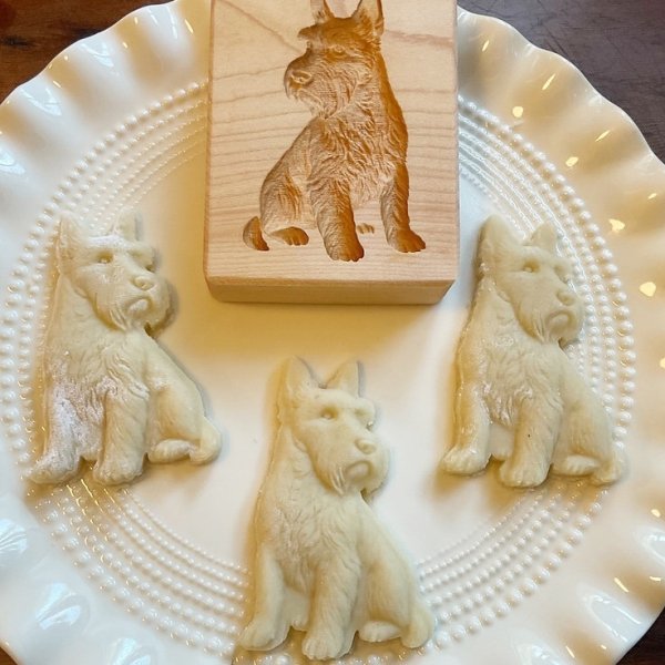 画像1: スコティッシュテリア/Scottish Terrier＋カッター付き*wood cookie mold【送料無料】 (1)