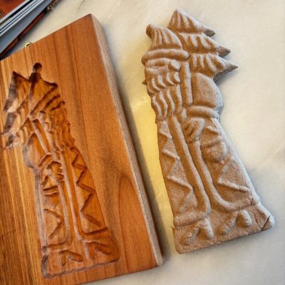 画像3: サンタクロースとツリー*スペキュロス型/cookie mold/菓子木型作家 komorebi.